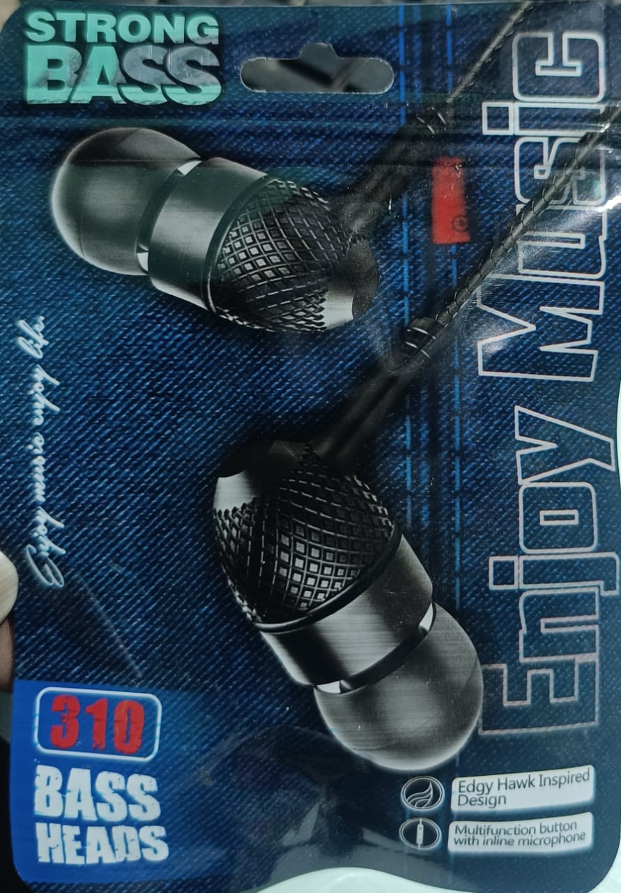 Bass Heads 3.5mm jack head phone-white